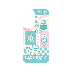 Galaxy A55 SolidSuit  懶散兔與啾先生 粉嫩夏日