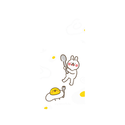 Galaxy A55 SolidSuit  懶散兔與啾先生 荷包蛋