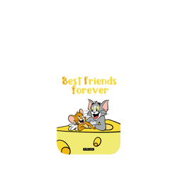 犀牛盾SolidSuit手機殼 - iPhone 16 - 【聯名設計款】 - 湯姆貓與傑利鼠 Tom and Jerry - Best friends