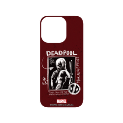 犀牛盾SolidSuit手機殼 - iPhone 16 Pro - 【聯名設計款】 - 迪士尼-漫威 Marvel - 死侍-Deadpool 3 圖畫風