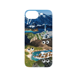 犀牛盾SolidSuit手機殼 - iPhone 16e - 【聯名設計款】 - 齊柏林《看見台灣》十週年原創設計系列 - 人在做大自然在看（雪山）