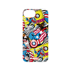 犀牛盾SolidSuit手機殼 - iPhone 16e - 【聯名設計款】 - 迪士尼-漫威 Marvel - 美國隊長-漫畫風格