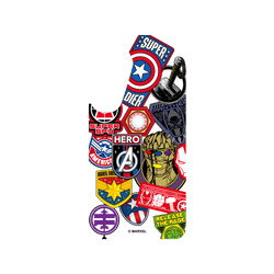犀牛盾SolidSuit (MagSafe 兼容)手機殼 - Samsung Galaxy S25 - 【聯名設計款】 - 迪士尼-漫威 Marvel - 漫威英雄-貼紙系列