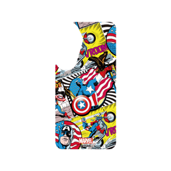 犀牛盾SolidSuit (MagSafe 兼容)手機殼 - Samsung Galaxy S25 - 【聯名設計款】 - 迪士尼-漫威 Marvel - 美國隊長-漫畫風格