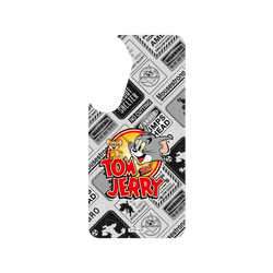 犀牛盾SolidSuit (MagSafe 兼容)手機殼 - Samsung Galaxy S25 - 【聯名設計款】 - 湯姆貓與傑利鼠 Tom and Jerry - 貼紙系列 - 復古LOGO