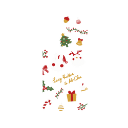 犀牛盾SolidSuit手機殼 - Samsung Galaxy A56 - 【聯名設計款】 - 懶散兔與啾先生 Lazy Rabbit and Mr.Chu - About Christmas