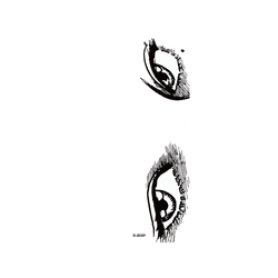 犀牛盾SolidX手機殼 - iPhone 15 - 【聯名設計款】 - 伊藤潤二 Junji Ito - 富江的眼神