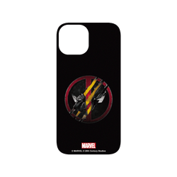 iPhone 15 犀牛盾SolidX (MagSafe 兼容)聯名設計款防摔背蓋手機殼 迪士尼-漫威 Marvel - 死侍與金鋼狼-Logo