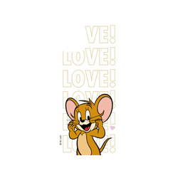 犀牛盾SolidX手機殼 - iPhone 15 Plus - 【聯名設計款】 - 湯姆貓與傑利鼠 Tom and Jerry - 傑利鼠愛心