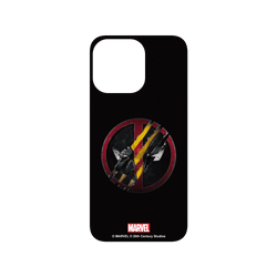 犀牛盾SolidX手機殼 - iPhone 15 Pro Max - 【聯名設計款】 - 迪士尼-漫威 Marvel - 死侍與金鋼狼-Logo