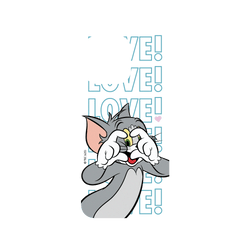 犀牛盾SolidX手機殼 - iPhone 15 Pro Max - 【聯名設計款】 - 湯姆貓與傑利鼠 Tom and Jerry - 湯姆貓愛心