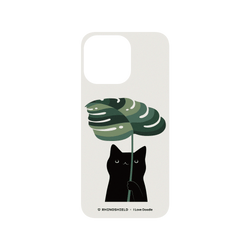 犀牛盾SolidX手機殼 - iPhone 15 Pro Max - 【聯名設計款】 - I Love Doodle - Cat and Plant - Umbrella