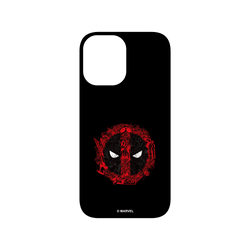 犀牛盾SolidX手機殼 - iPhone 16 - 【聯名設計款】 - 迪士尼-漫威 Marvel - 死侍-漫畫標誌