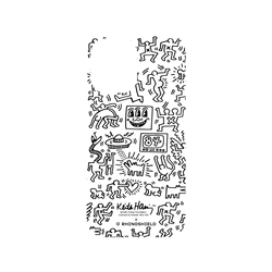 iPhone 16 犀牛盾SolidX (MagSafe 兼容)聯名設計款防摔背蓋手機殼 Keith Haring - Line Art