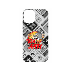 犀牛盾SolidX手機殼 - iPhone 16 Plus - 【聯名設計款】 - 湯姆貓與傑利鼠 Tom and Jerry - 貼紙系列 - 復古LOGO