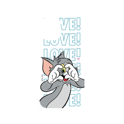 犀牛盾SolidX手機殼 - iPhone 16 Plus - 【聯名設計款】 - 湯姆貓與傑利鼠 Tom and Jerry - 湯姆貓愛心