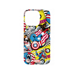 犀牛盾SolidX手機殼 - iPhone 16 Pro - 【聯名設計款】 - 迪士尼-漫威 Marvel - 美國隊長-漫畫風格