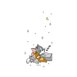 犀牛盾SolidX手機殼 - iPhone 16 Pro - 【聯名設計款】 - 湯姆貓與傑利鼠 Tom and Jerry - 睡覺好夥伴