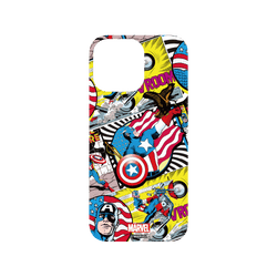 犀牛盾SolidX手機殼 - iPhone 16 Pro Max - 【聯名設計款】 - 迪士尼-漫威 Marvel - 美國隊長-漫畫風格
