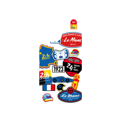 犀牛盾SolidX手機殼 - iPhone 17 - 【聯名設計款】 - 24 Hours of Le Mans  - 24H - Stickers