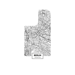 iPhone 17 犀牛盾SolidX (MagSafe 兼容)聯名設計款防摔背蓋手機殼 JOCR - Berlin Map Grau