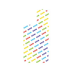 犀牛盾SolidX手機殼 - iPhone 17 - 【聯名設計款】 - JOCR - Raw Rainbow Pattern Small