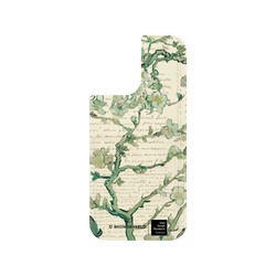 犀牛盾SolidX手機殼 - iPhone 17 - 【聯名設計款】 - 梵谷博物館 - 盛開的杏花與手寫稿背景
