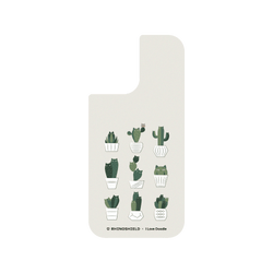 犀牛盾SolidX手機殼 - iPhone 17 - 【聯名設計款】 - I Love Doodle - Cat and Plant - 仙人掌家族