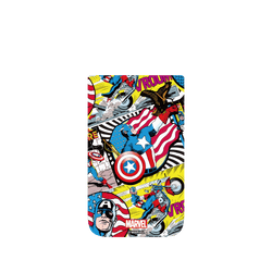 iPhone Air 犀牛盾SolidX (MagSafe 兼容)聯名設計款防摔背蓋手機殼 迪士尼-漫威 Marvel - 美國隊長-漫畫風格