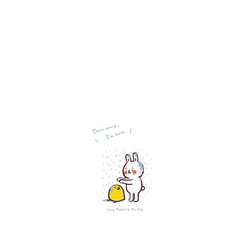 犀牛盾NX (MagSafe 兼容)背板 - iPhone 15 Pro - 【聯名設計款】 - 懶散兔與啾先生 Lazy Rabbit and Mr.Chu - 有我在