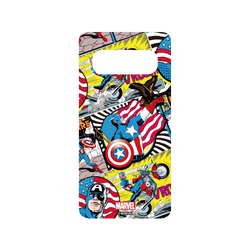 犀牛盾SolidSuit手機殼 - Samsung Galaxy S10 (4G) - 【聯名設計款】 - 迪士尼-漫威 Marvel - 美國隊長-漫畫風格