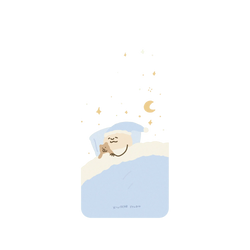 犀牛盾Clear (MagSafe 兼容)防摔背蓋手機殼 - Samsung Galaxy S25 - 【聯名設計款】 - 咻咻熊 - 晚安泥