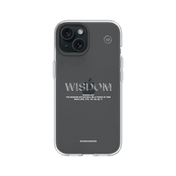 犀牛盾Clear Case防摔背蓋手機殼 - iPhone 15 - 【聯名設計款】 - WISDOM - WISESILVER