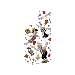 犀牛盾Clear（相機按鈕）防摔背蓋手機殼 - iPhone 16 - 【聯名設計款】 - 迪士尼-經典系列 Disney Classics - 木偶奇遇記 - 角色集合
