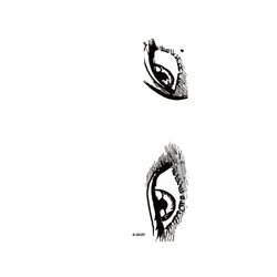 犀牛盾Clear Case防摔背蓋手機殼 - iPhone 16 Pro Max - 【聯名設計款】 - 伊藤潤二 Junji Ito - 富江的眼神