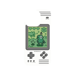 犀牛盾Clear Case防摔背蓋手機殼 - iPhone 15 Pro - 【聯名設計款】 - 怪奇事物所 Incrediville - 8-bit所長飼育家