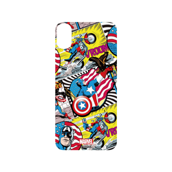 犀牛盾SolidSuit手機殼 - iPhone XS Max - 【聯名設計款】 - 迪士尼-漫威 Marvel - 美國隊長-漫畫風格