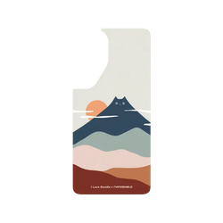 犀牛盾SolidX手機殼 - Samsung Galaxy S26 FE - 【聯名設計款】 - I Love Doodle - Cat Landscape - Mountain 貓咪山