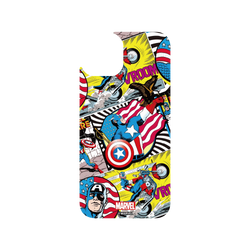 犀牛盾Clear 防摔背蓋手機殼 - iPhone 14 - 【聯名設計款】 - 迪士尼-漫威 Marvel - 美國隊長-漫畫風格
