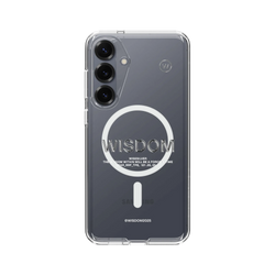 犀牛盾Clear (MagSafe 兼容)防摔背蓋手機殼 - Samsung Galaxy S25+ - 【聯名設計款】 - WISDOM - WISESILVER