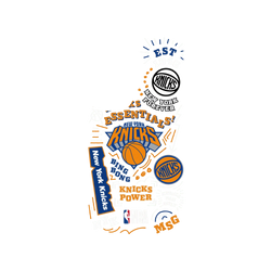 犀牛盾Clear Case防摔背蓋手機殼 - Samsung Galaxy S24 FE - 【聯名設計款】 - NBA - 塗鴉系列-紐約尼克 New York Knicks - Graffiti