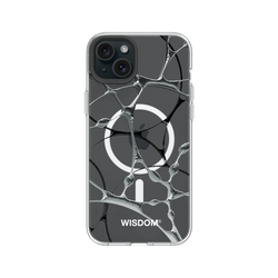 犀牛盾Clear (MagSafe 兼容)防摔背蓋手機殼 - iPhone 15 Plus - 【聯名設計款】 - WISDOM - SILK