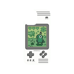 犀牛盾Clear Case（相機按鈕）防摔背蓋手機殼 - iPhone 16 - 【聯名設計款】 - 怪奇事物所 Incrediville - 8-bit所長飼育家