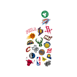 iPhone 16 Pro Max Clear Case（相機按鈕）  NBA Mix Logos