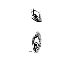 犀牛盾Clear Case防摔背蓋手機殼 - iPhone 13 Pro Max - 【聯名設計款】 - 伊藤潤二 Junji Ito - 富江的眼神