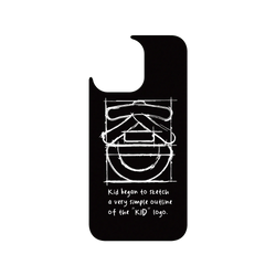 iPhone 15 Pro Max Clear Case (MagSafe 兼容)  KID KID笑臉-草稿素描款