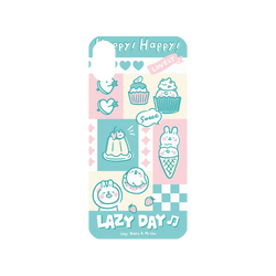 iPhone X Mod NX Backplate  懶散兔與啾先生 粉嫩夏日
