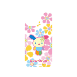 iPhone 16 Clear (相機按鈕)  花小兔 刺繡花朵