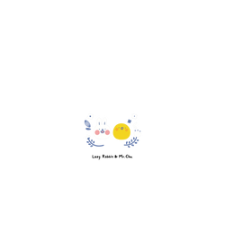 AirTag 保護殼  懶散兔與啾先生 花草