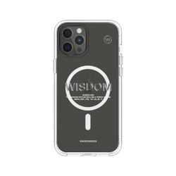 犀牛盾Clear (MagSafe 兼容)防摔背蓋手機殼 - iPhone 12 Pro Max - 【聯名設計款】 - WISDOM - WISESILVER